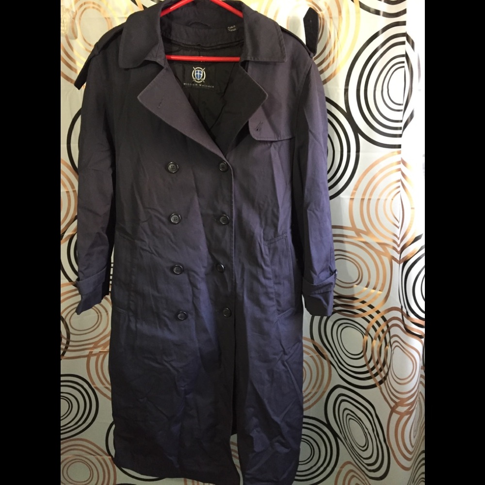 William Wallace Trench Coat Sz 6P